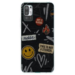 Átlátszó szilikon tok az alábbi mobiltelefonokra Xiaomi Redmi Note 10 5G - STICKERS x TAGS