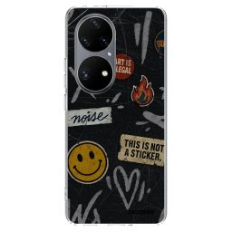 Átlátszó szilikon tok az alábbi mobiltelefonokra Huawei P50 - STICKERS x TAGS