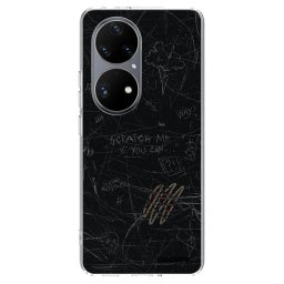 Átlátszó szilikon tok az alábbi mobiltelefonokra Huawei P50 - SCRATCH