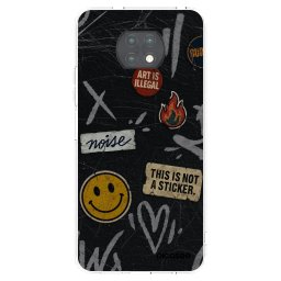 Átlátszó szilikon tok az alábbi mobiltelefonokra Xiaomi Redmi Note 9T - STICKERS x TAGS