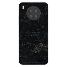 Átlátszó szilikon tok az alábbi mobiltelefonokra Huawei Nova 8i - SCRATCH