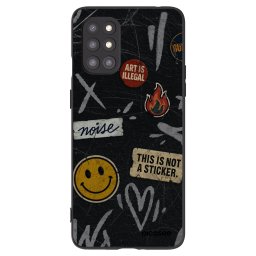 Fekete szilikon tok az alábbi mobiltelefonokra OnePlus 8T - STICKERS x TAGS