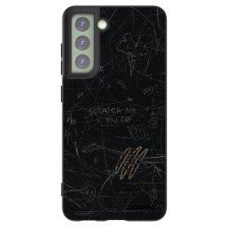 Fekete szilikon tok az alábbi mobiltelefonokra Samsung Galaxy S21 FE 5G - SCRATCH