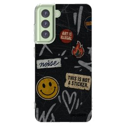 Átlátszó szilikon tok az alábbi mobiltelefonokra Samsung Galaxy S21 FE 5G - STICKERS x TAGS