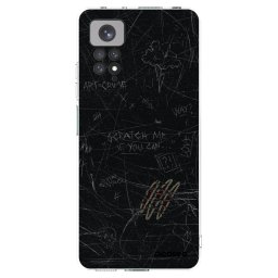 Átlátszó szilikon tok az alábbi mobiltelefonokra Xiaomi Redmi Note 11 - SCRATCH