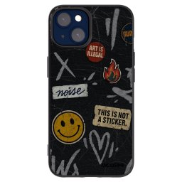 Fekete szilikon tok az alábbi mobiltelefonokra Apple iPhone 14 - STICKERS x TAGS