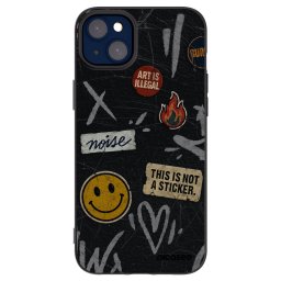 Fekete szilikon tok az alábbi mobiltelefonokra Apple iPhone 14 Plus - STICKERS x TAGS