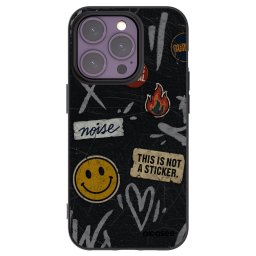 Fekete szilikon tok az alábbi mobiltelefonokra Apple iPhone 14 Pro - STICKERS x TAGS
