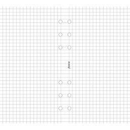FILOFAX Kalendárium betét, jegyzetlap, A5, kockás, FILOFAX, fehér