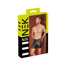 NEK - hosszított, fém csatos férfi short (fekete)
