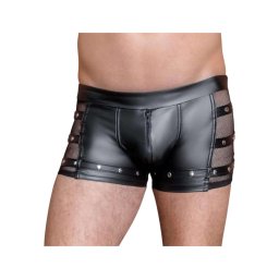 NEK - szegecses, cipzáras boxer (fekete)