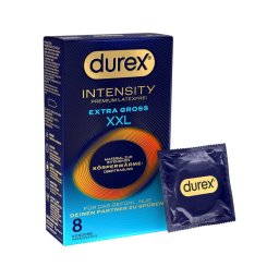 Durex Intensity XXL - extra nagy méretű, latexmentes óvszer (8 db)