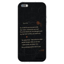 Átlátszó szilikon tok az alábbi mobiltelefonokra Apple iPhone 5/5S/SE - POET