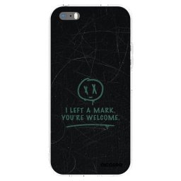 Átlátszó szilikon tok az alábbi mobiltelefonokra Apple iPhone 5/5S/SE - LEFT A MARK