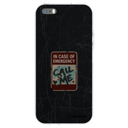 Átlátszó szilikon tok az alábbi mobiltelefonokra Apple iPhone 5/5S/SE - EMERGENCY