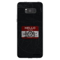 Átlátszó szilikon tok az alábbi mobiltelefonokra Samsung Galaxy S8 G950F - HELLO 404