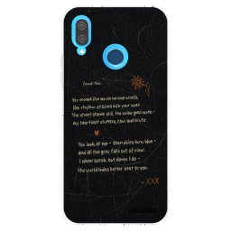 Átlátszó szilikon tok az alábbi mobiltelefonokra Huawei P20 Lite - POET