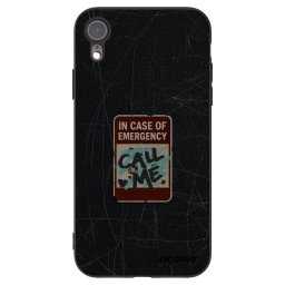 Fekete szilikon tok az alábbi mobiltelefonokra Apple iPhone XR - EMERGENCY