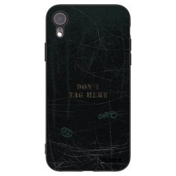 Fekete szilikon tok az alábbi mobiltelefonokra Apple iPhone XR - DON´T TAG