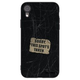 Fekete szilikon tok az alábbi mobiltelefonokra Apple iPhone XR - SORRY