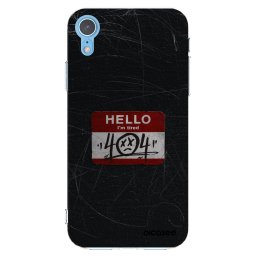 Átlátszó szilikon tok az alábbi mobiltelefonokra Apple iPhone XR - HELLO 404