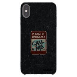 Átlátszó szilikon tok az alábbi mobiltelefonokra Apple iPhone XS Max - EMERGENCY
