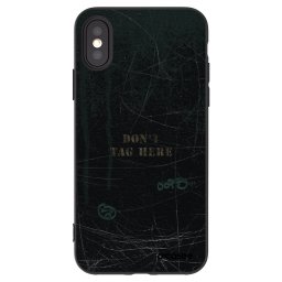 Fekete szilikon tok az alábbi mobiltelefonokra Apple iPhone X/XS - DON´T TAG
