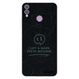 Átlátszó szilikon tok az alábbi mobiltelefonokra Honor 8X - LEFT A MARK