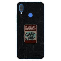 Átlátszó szilikon tok az alábbi mobiltelefonokra Huawei Nova 3i - EMERGENCY
