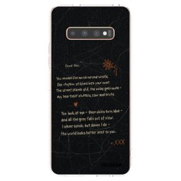 Átlátszó szilikon tok az alábbi mobiltelefonokra Samsung Galaxy S10 Plus G975 - POET