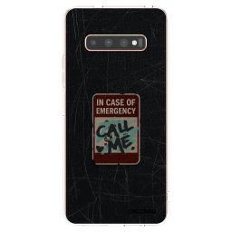 Átlátszó szilikon tok az alábbi mobiltelefonokra Samsung Galaxy S10 Plus G975 - EMERGENCY