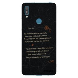 Átlátszó szilikon tok az alábbi mobiltelefonokra Huawei Y7 2019 - POET