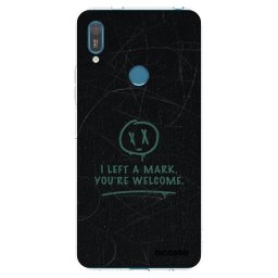 Átlátszó szilikon tok az alábbi mobiltelefonokra Huawei Y7 2019 - LEFT A MARK