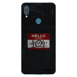 Átlátszó szilikon tok az alábbi mobiltelefonokra Huawei Y7 2019 - HELLO 404