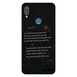 Átlátszó szilikon tok az alábbi mobiltelefonokra Huawei Y6 2019 - POET