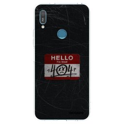 Átlátszó szilikon tok az alábbi mobiltelefonokra Huawei Y6 2019 - HELLO 404