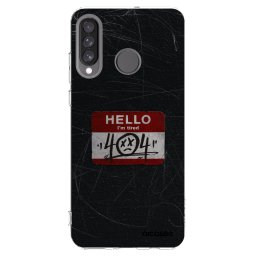 Átlátszó szilikon tok az alábbi mobiltelefonokra Huawei P30 Lite - HELLO 404