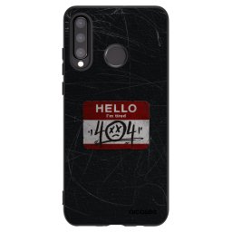 Fekete szilikon tok az alábbi mobiltelefonokra Huawei P30 Lite - HELLO 404