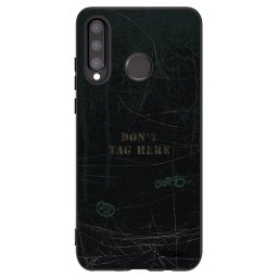 Fekete szilikon tok az alábbi mobiltelefonokra Huawei P30 Lite - DON´T TAG