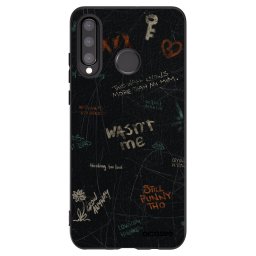 Fekete szilikon tok az alábbi mobiltelefonokra Huawei P30 Lite - CONFESSION