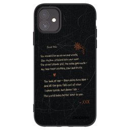 Fekete szilikon tok az alábbi mobiltelefonokra Apple iPhone 11 - POET