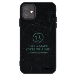 Fekete szilikon tok az alábbi mobiltelefonokra Apple iPhone 11 - LEFT A MARK