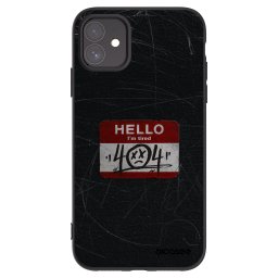 Fekete szilikon tok az alábbi mobiltelefonokra Apple iPhone 11 - HELLO 404