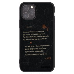 Fekete szilikon tok az alábbi mobiltelefonokra Apple iPhone 11 Pro - POET
