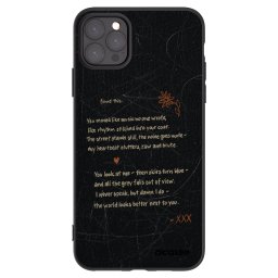 Fekete szilikon tok az alábbi mobiltelefonokra Apple iPhone 11 Pro Max - POET