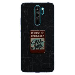 Átlátszó szilikon tok az alábbi mobiltelefonokra Xiaomi Redmi Note 8 Pro - EMERGENCY