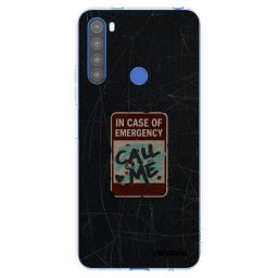 Átlátszó szilikon tok az alábbi mobiltelefonokra Xiaomi Redmi Note 8T - EMERGENCY