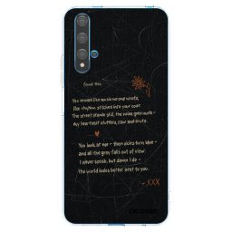 Átlátszó szilikon tok az alábbi mobiltelefonokra Huawei Nova 5T - POET