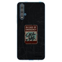 Átlátszó szilikon tok az alábbi mobiltelefonokra Huawei Nova 5T - EMERGENCY