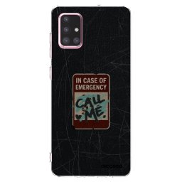 Átlátszó szilikon tok az alábbi mobiltelefonokra Samsung Galaxy A71 A715F - EMERGENCY